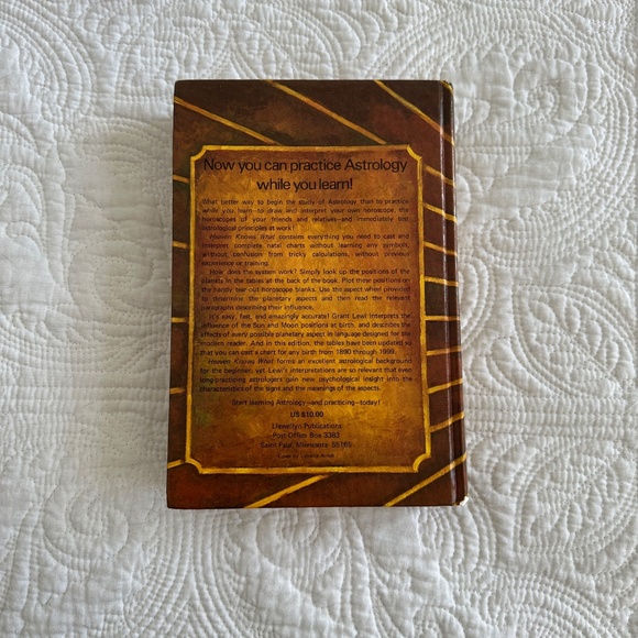 VINTAGE 1977 Astrology Book Heaven Knows What by Grant Lewi Rare Cover - Picture 2 of 7